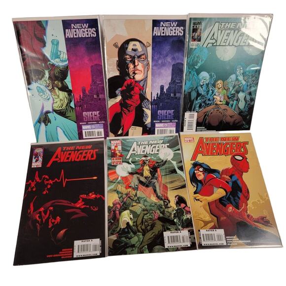 THE NEW AVENGERS 54 Book lot. Autographed Marvel Comics NM Finale Annual Bundle - Picture 10 of 13